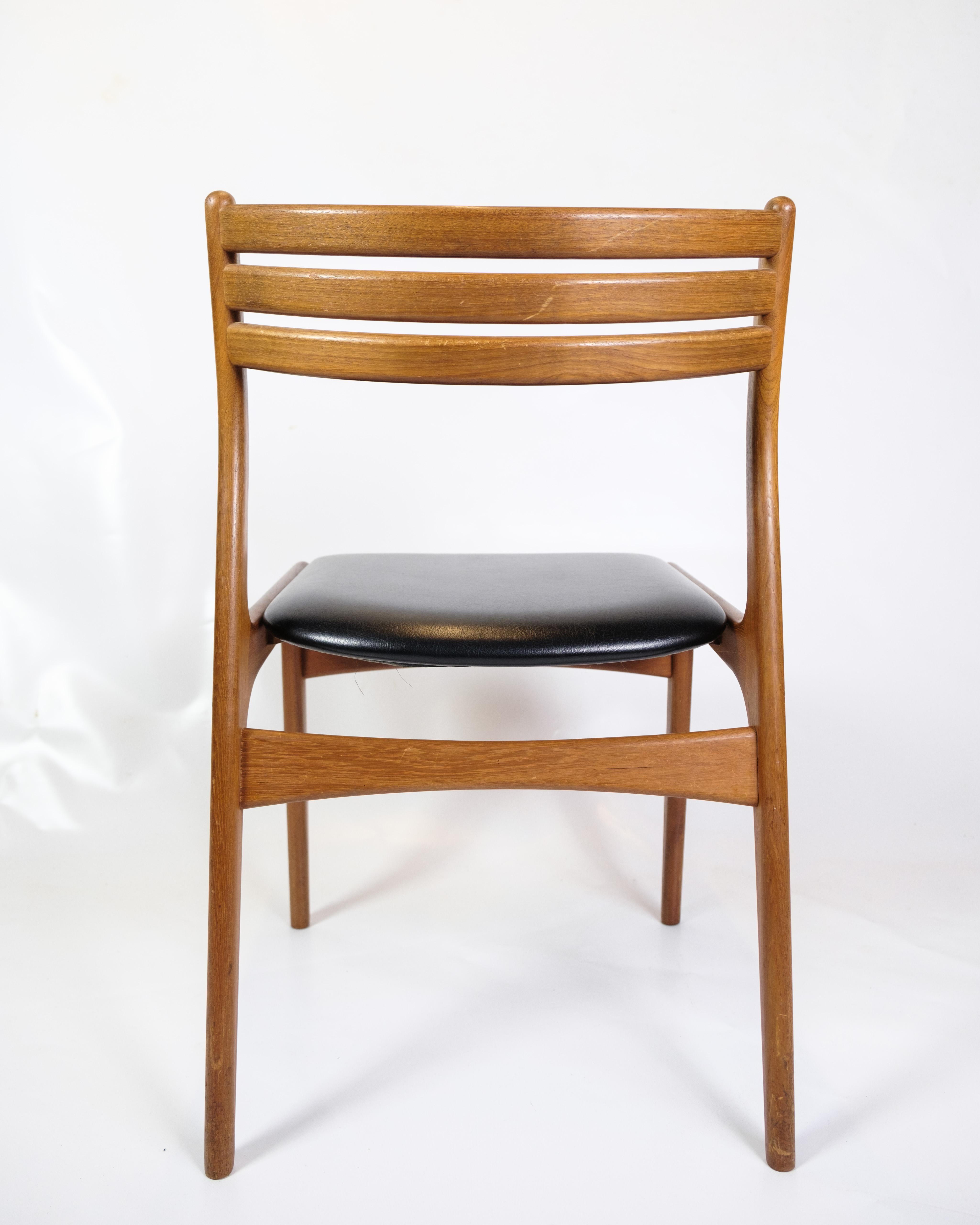 Set Of 6 Dining Room Chairs Model U20 Made In Teak By Johannes Andersen 1960s For Sale 2