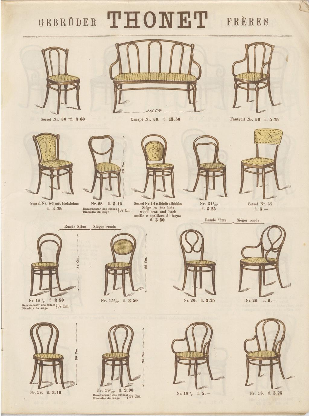 Set di 6 sedie per sala da pranzo n. 18 di Thonet in vendita 5