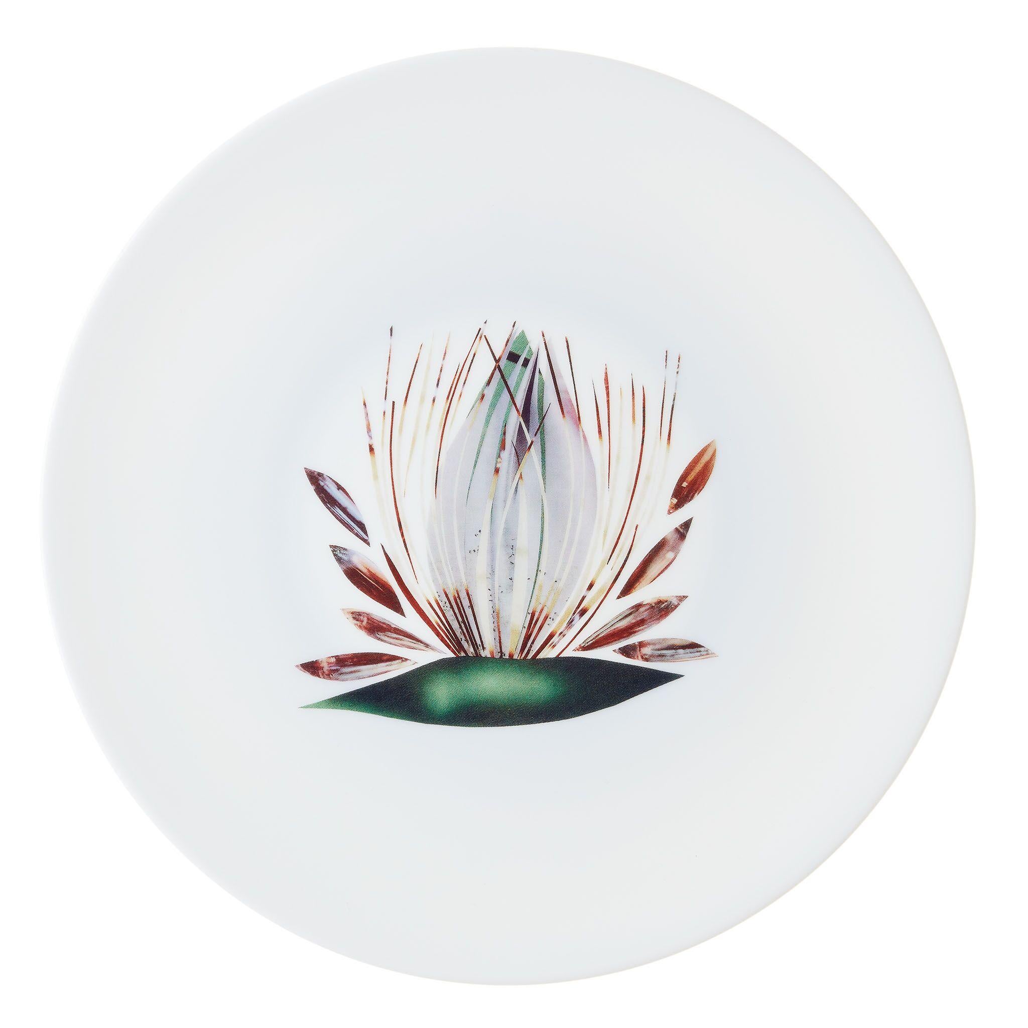 Box of 6 Dinner Porcelain Plates by the French Chef Alain Passard In New Condition For Sale In Paris, IDF