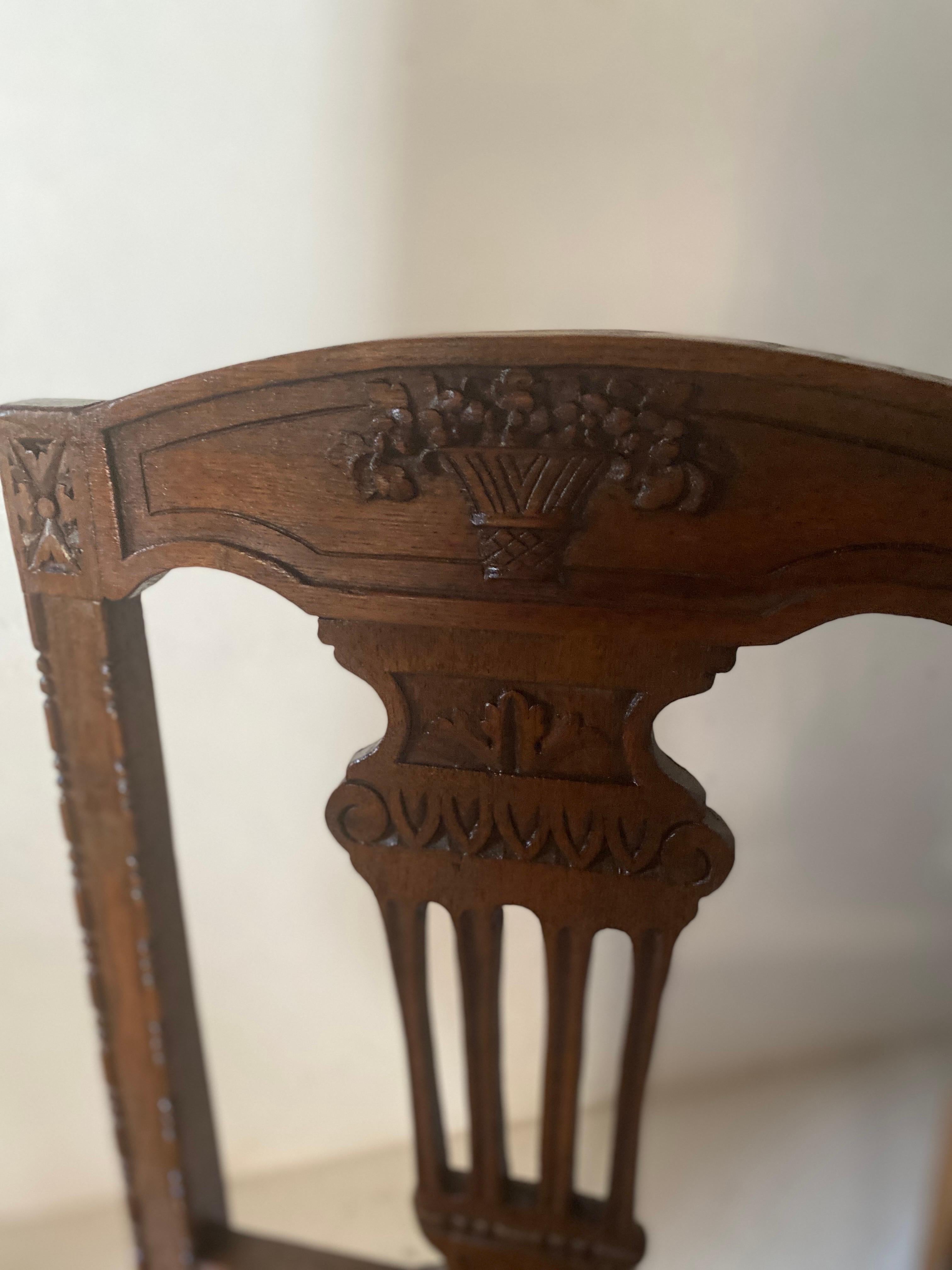 Set of 6 directoire chairs 19th century  For Sale 3