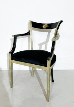 Set di 6 poltrone in stile Directoire, Wood e Fabrice, Belgio