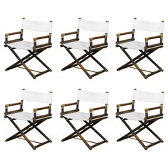 Set of 6 director’s chairs #McGuire San Francisco 1970
