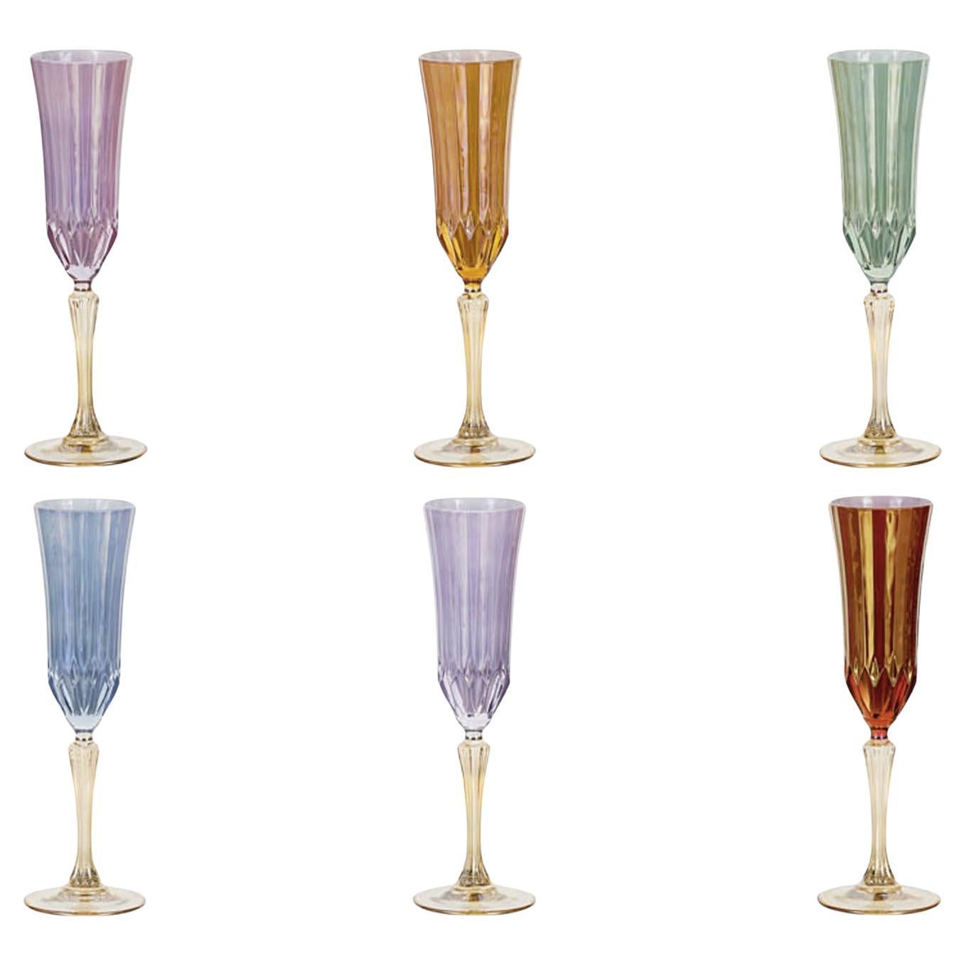 Set of 6 Doge Champagne Chalices For Sale