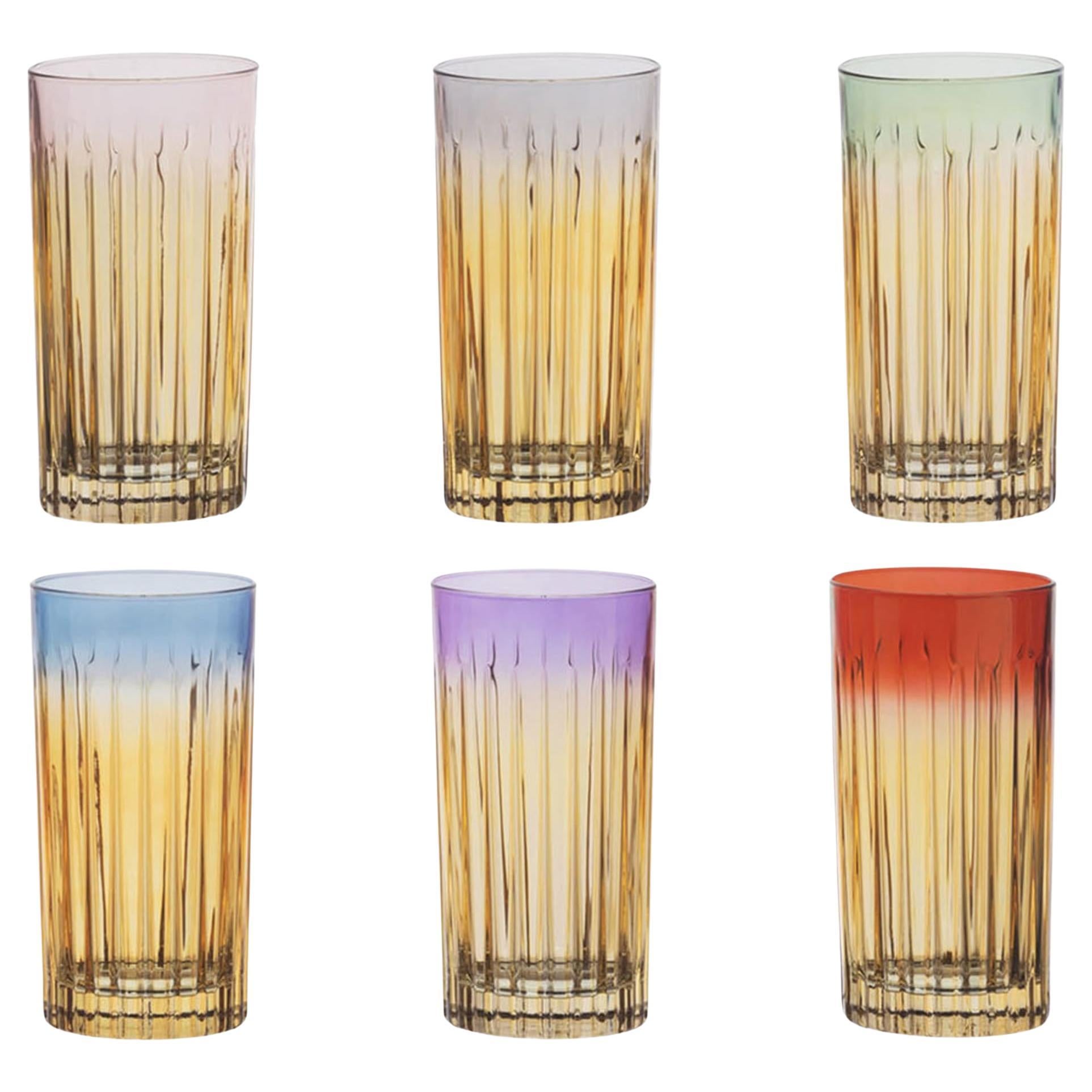 Set of 6 Domina Drinking Glasses For Sale
