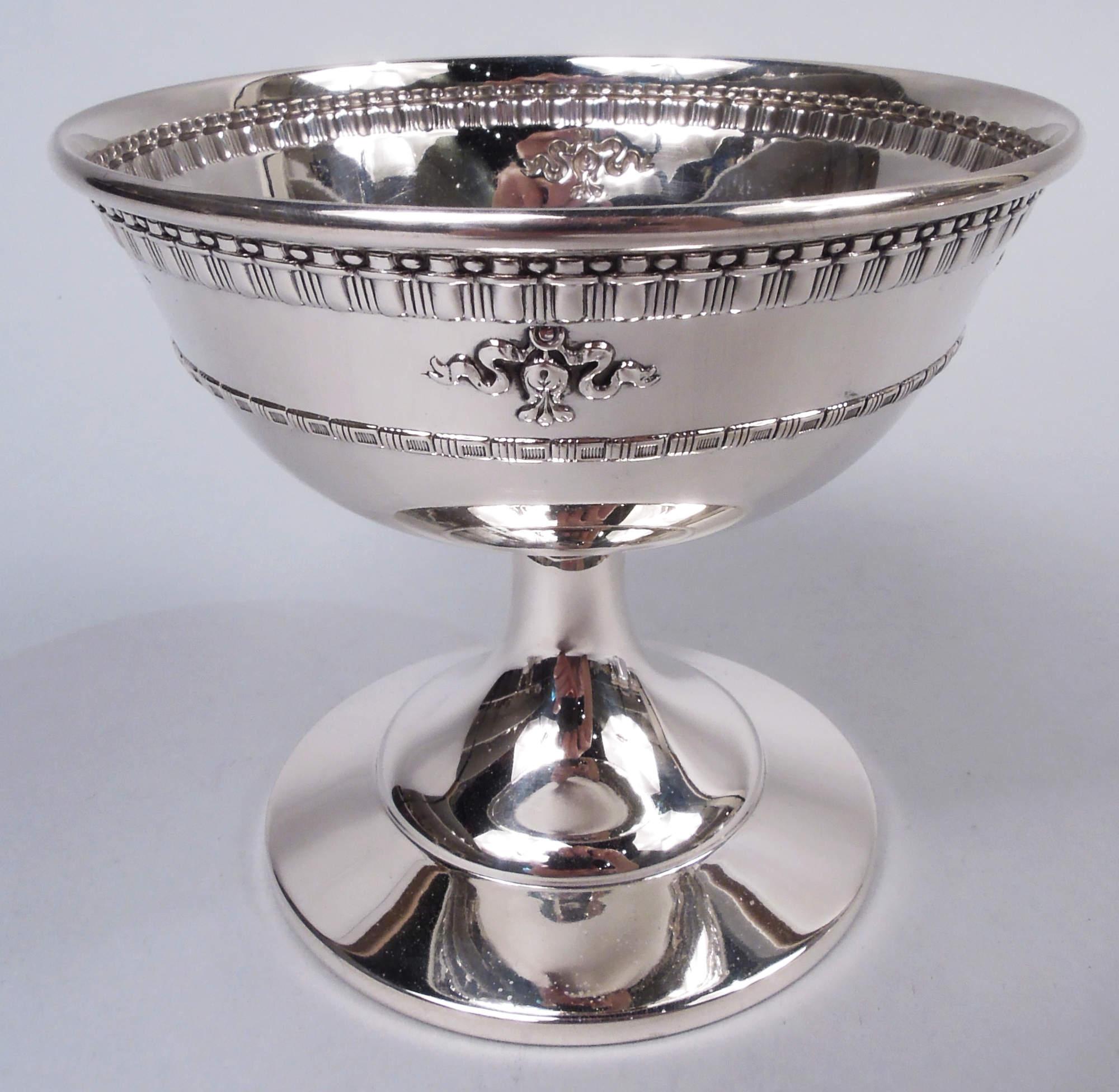 Set of 6 Dominick & Haff Windsor Dessert Cups with Art Glass Liners 4