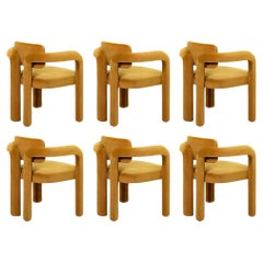 Set of 6 Double Arch Dining Chair, Velvet, InsidherLand by Joana Santos Barbosa