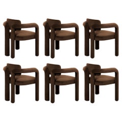 Set of 6 Double Arch Dining Chair, Velvet, InsidherLand by Joana Santos Barbosa