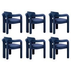 Set of 6 Double Arch Dining Chair, Velvet, InsidherLand by Joana Santos Barbosa