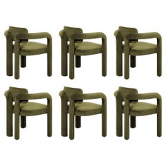 Set of 6 Double Arch Dining Chair, Velvet, InsidherLand by Joana Santos Barbosa