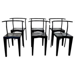 set of 6 "Dr Glob" chairs, Philippe Starck, Kartell. Italie, 1988.