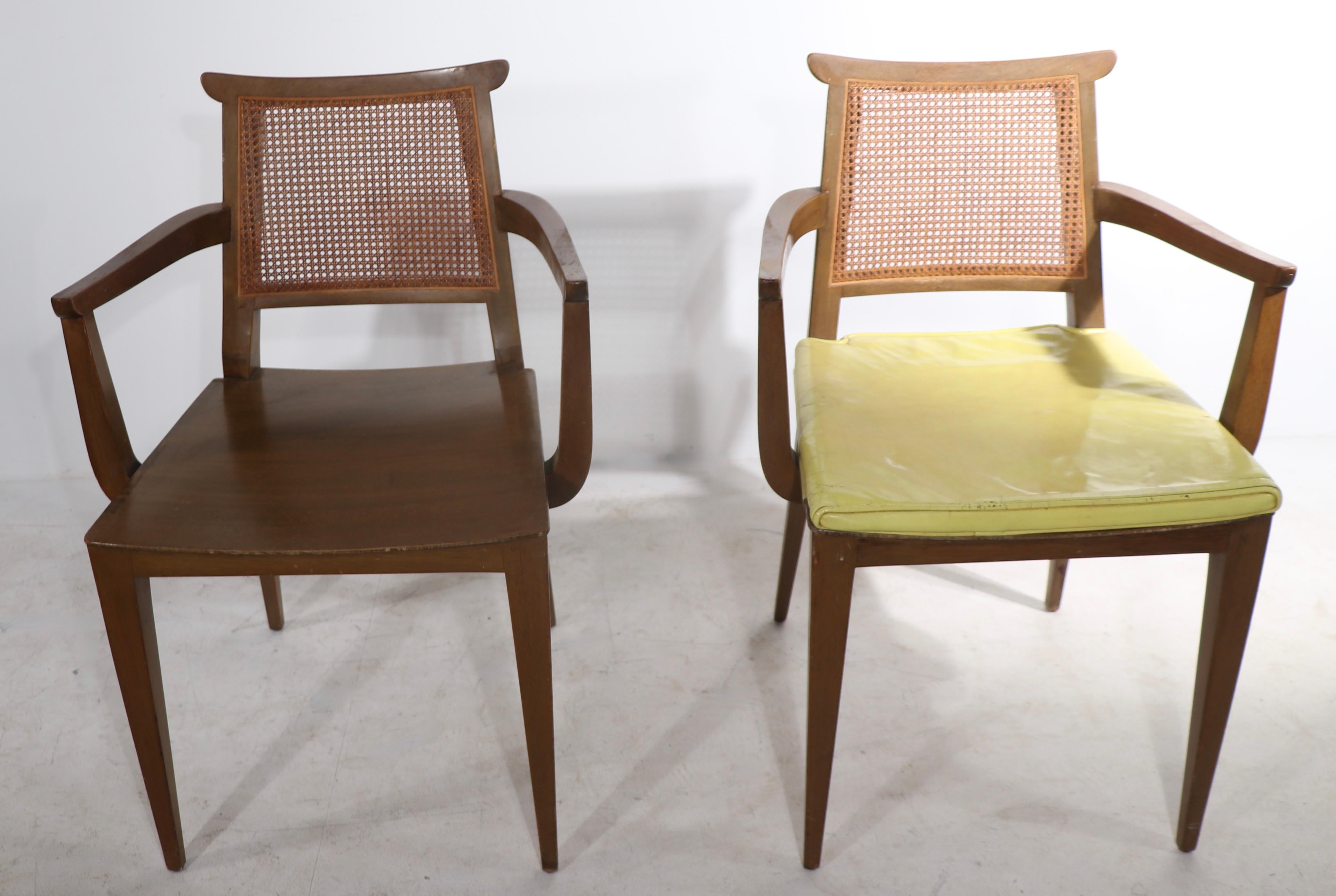 Mid-Century Modern Set of 6 Dunbar Dining Chairs Designed by Wormley, Circa 1950's
