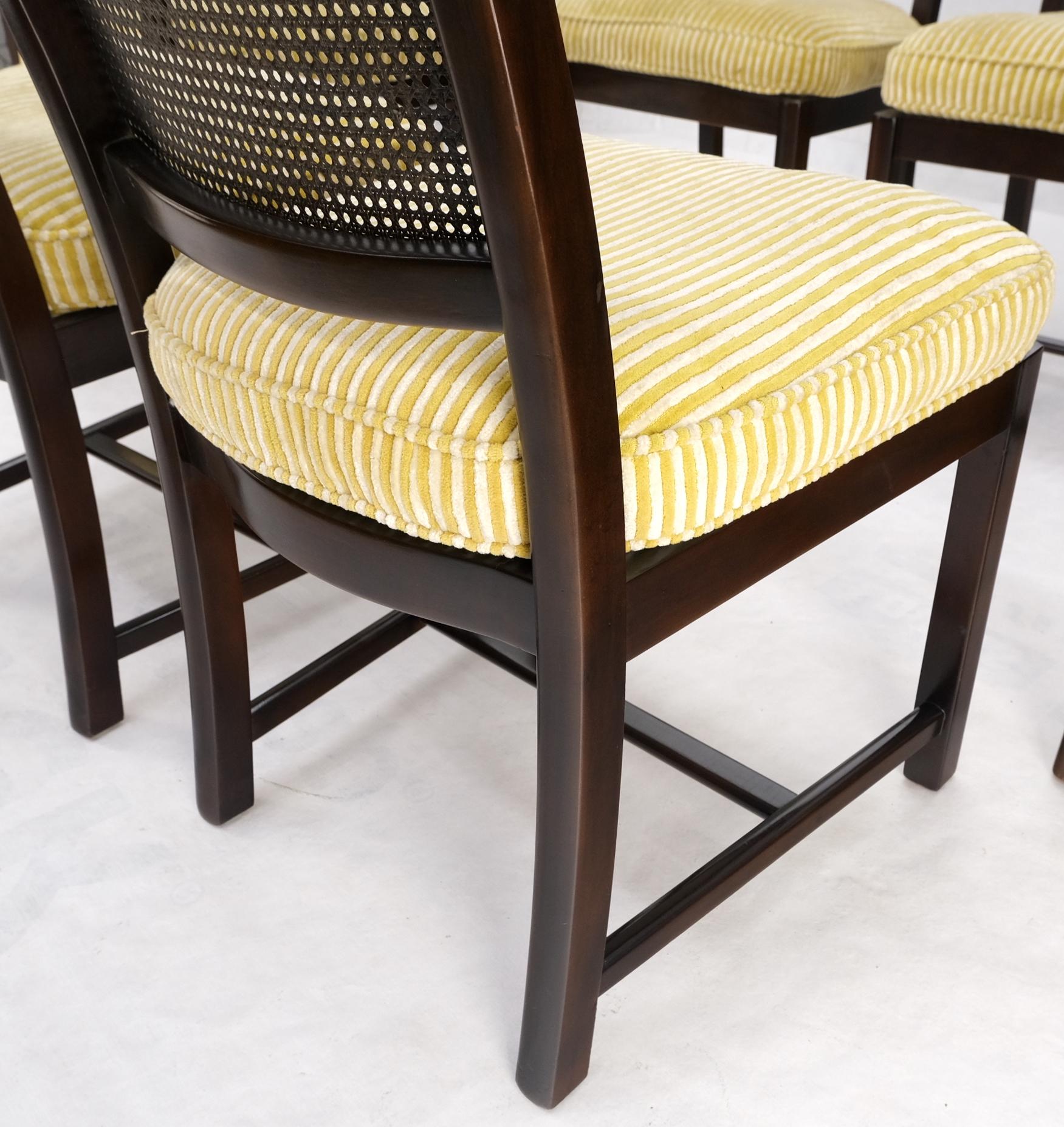 Mid-Century Modern Set of 6 Dunbar Dining Chairs For Sale
