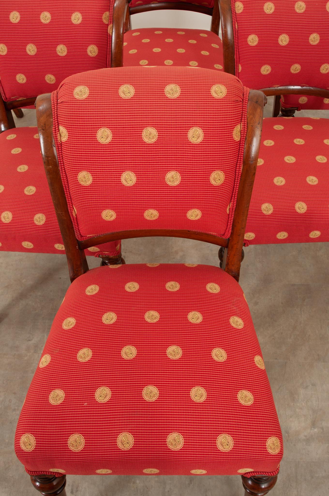 Patinated Set of 6 Dutch Dining Chairs