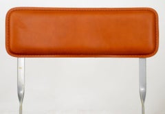 Set of 6 DWR "Lina"  Leather Folding Chairs