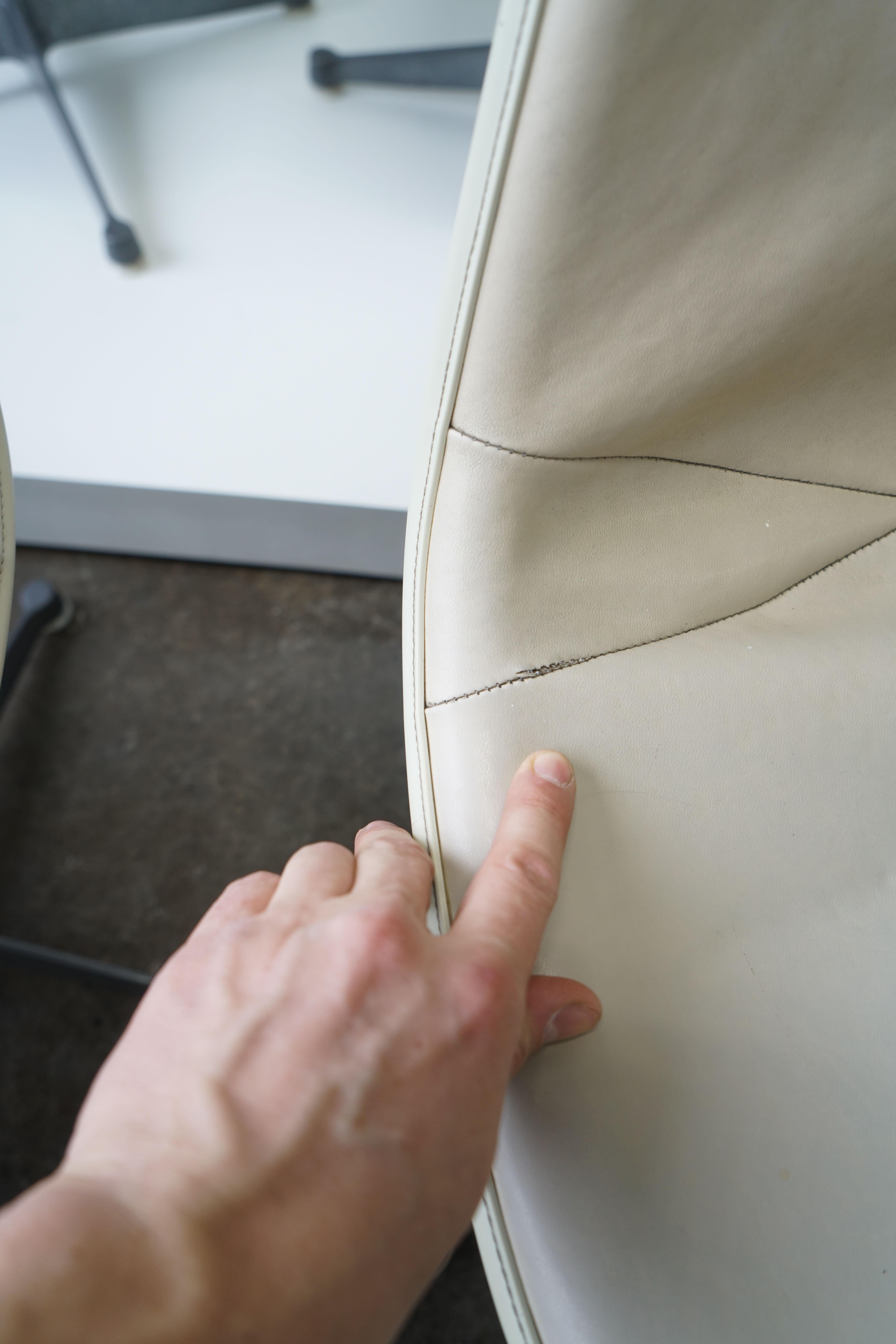 Ensemble de 6 chaises Eames PSC pour Herman Miller avec tissu d'ameublement  en vente 6