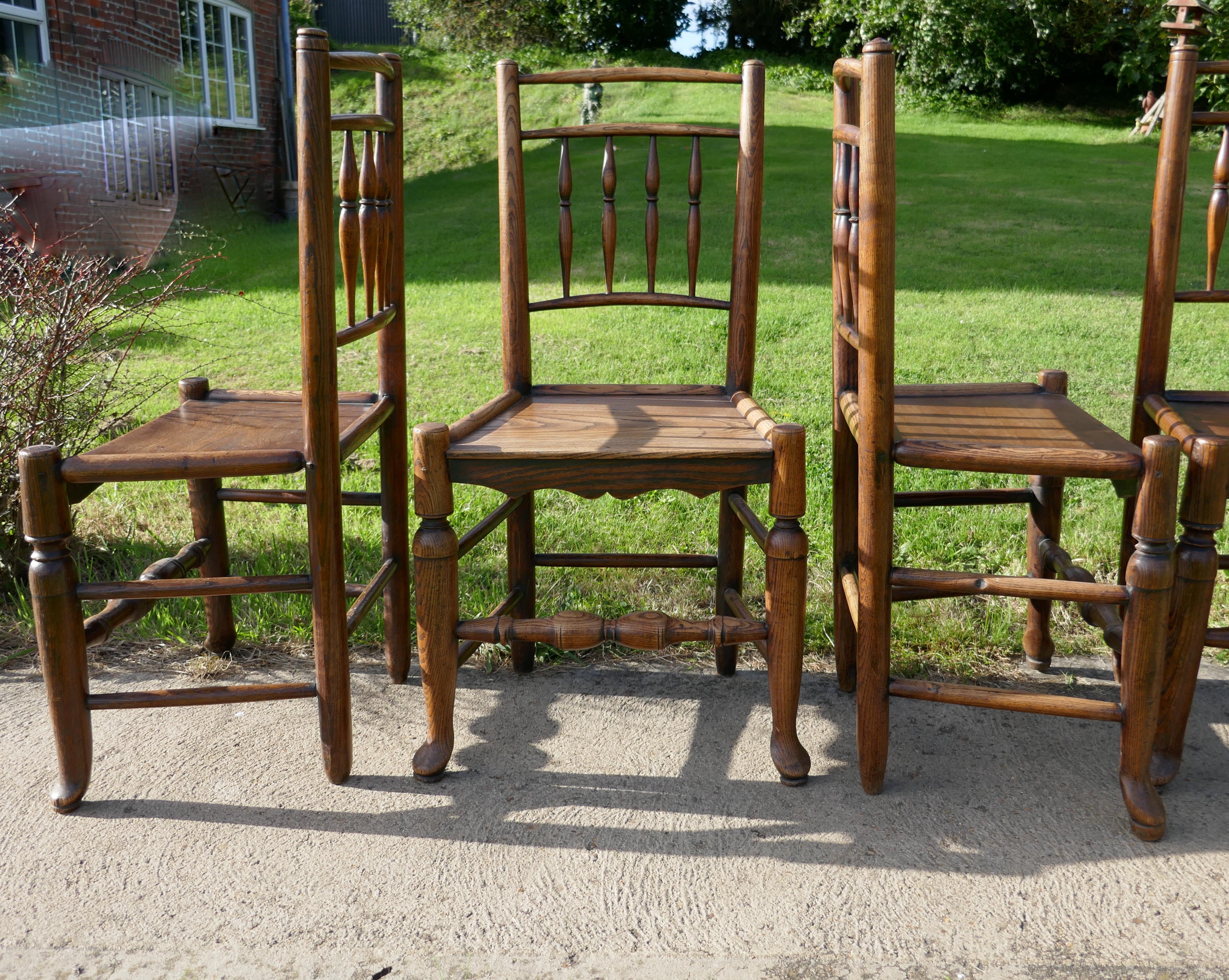 Set of 6 Early 19th Century Elm and Ash Country Chairs In Good Condition In Chillerton, Isle of Wight
