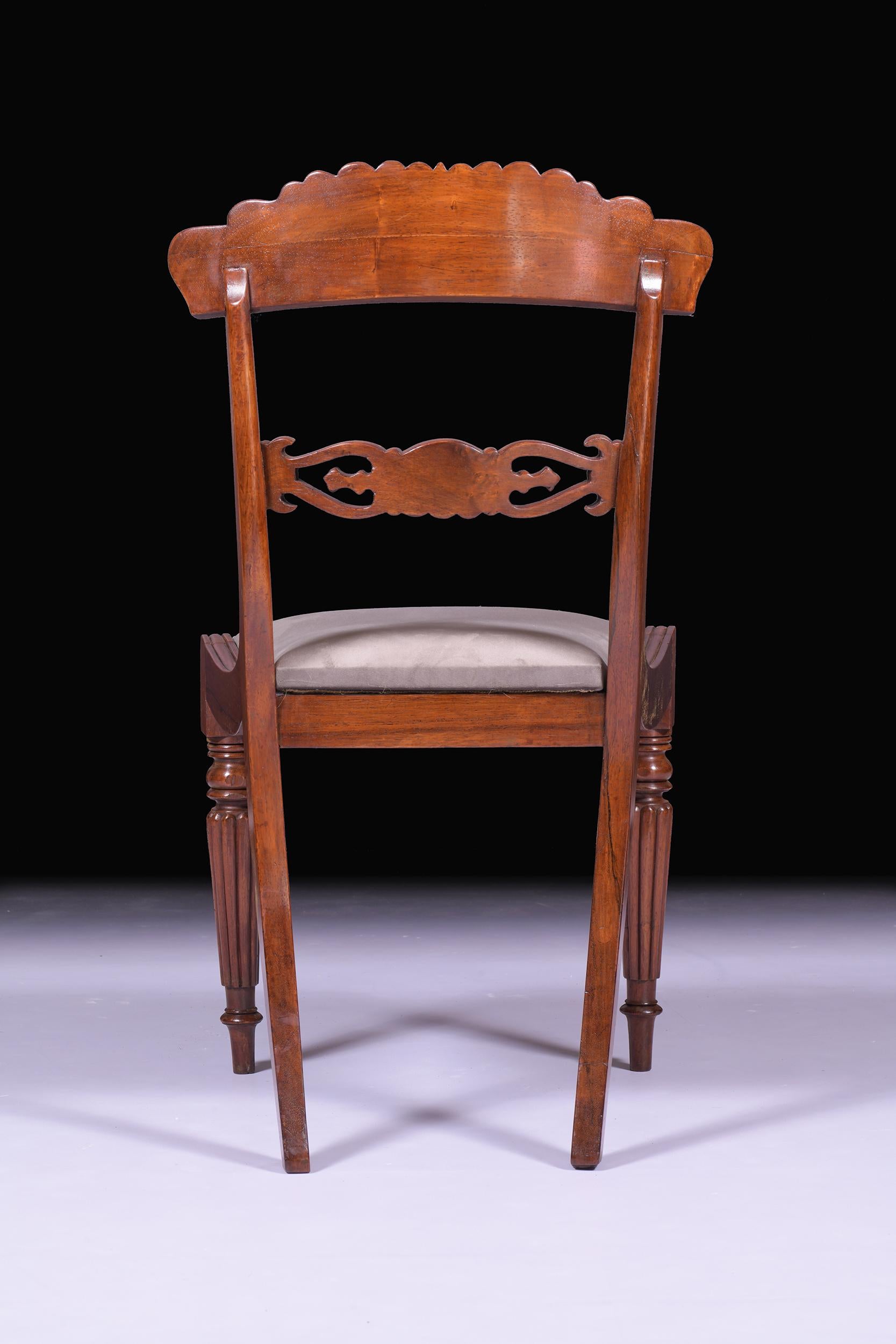 Set Of 6 Early 19th Century English Regency Chairs Attributed To Gillows  For Sale 2
