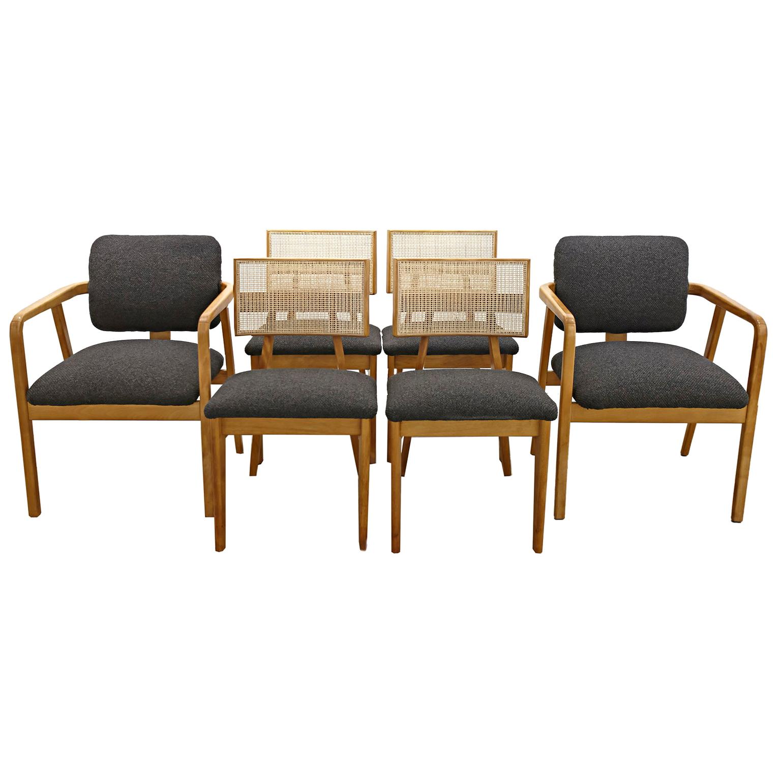 Set of 6 Early George Nelson for Herman Miller Dining Chairs For Sale