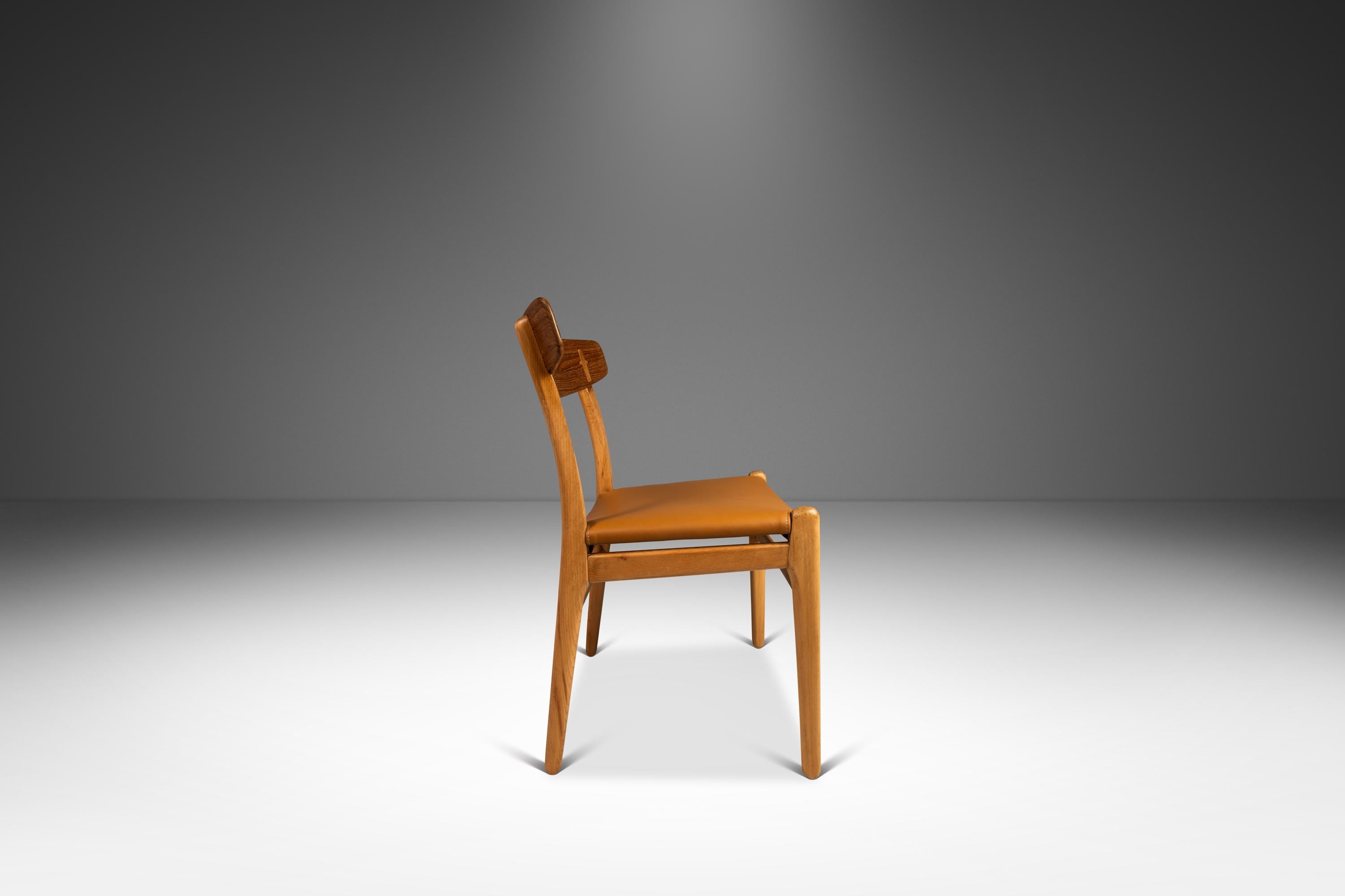 Mid-20th Century Set of 6 Early Hans Wegner CH23 Dining Chairs, Carl Hansen & Søn, Denmark, 1950s For Sale
