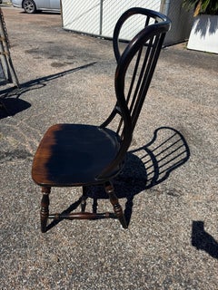 Set di 6 Sedie Santuario con schienale a fuso in ebano di Hooker