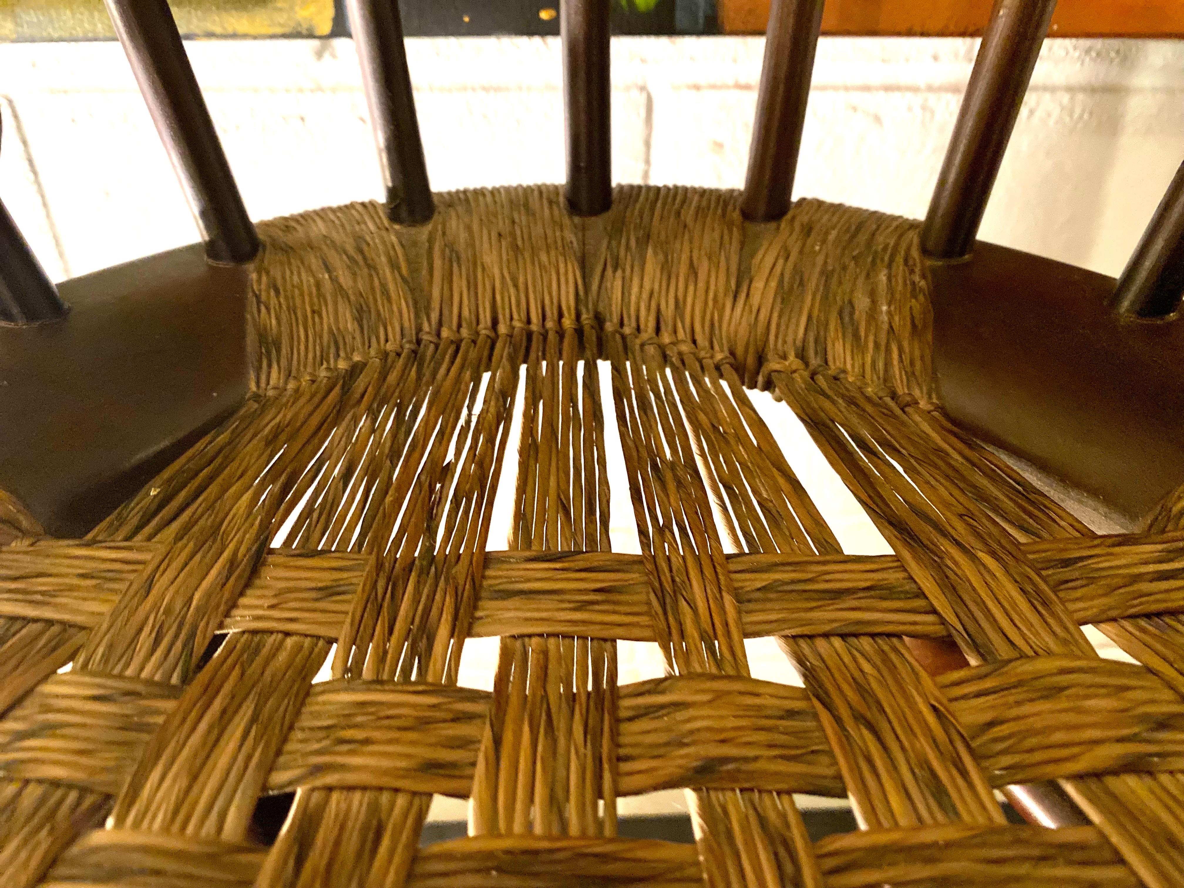 Seagrass Set of 6 Edmond Spence 'Yucatan' Dining Chairs, 1950s