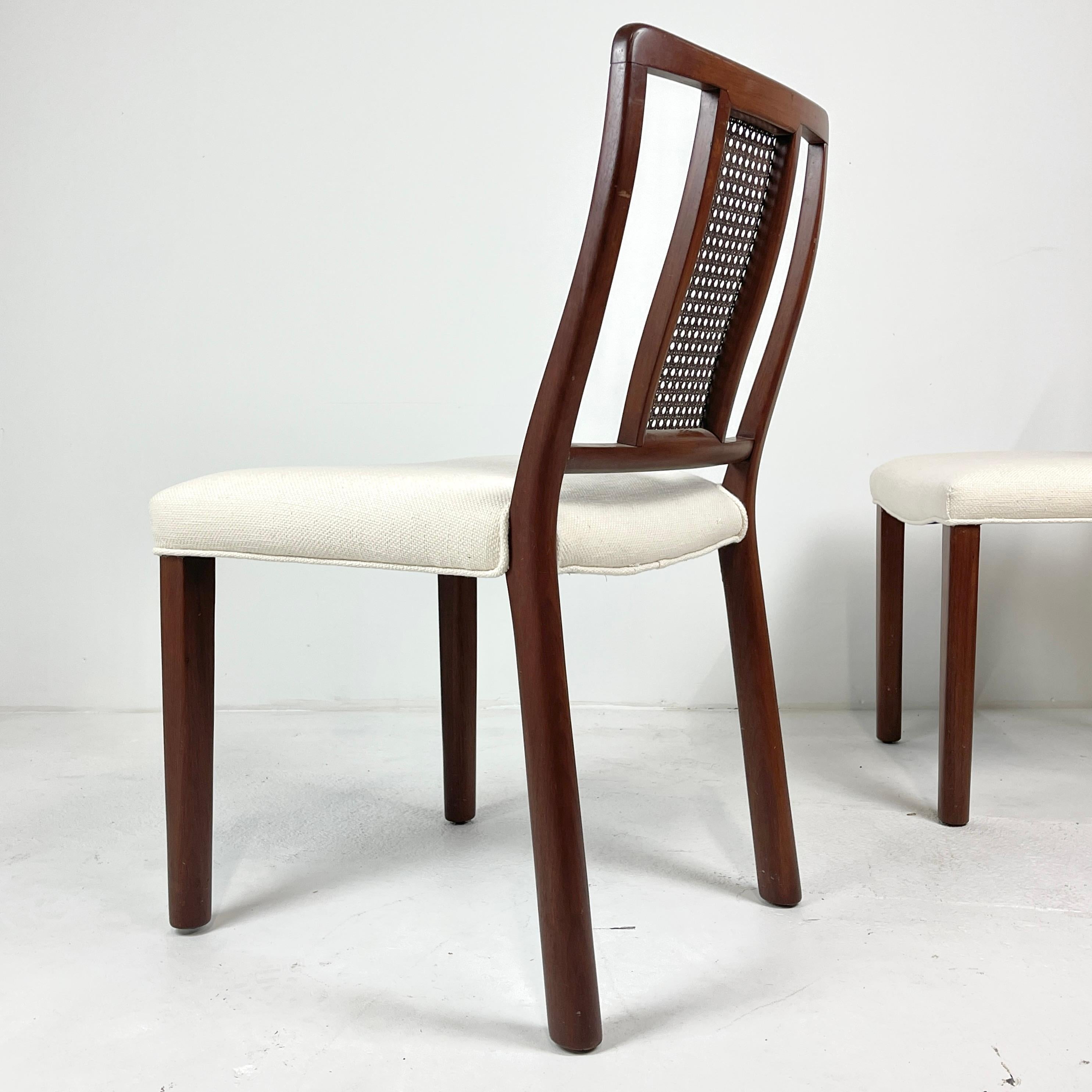 Ensemble de 6 chaises de salle à manger à dossier canné Edward Wormley pour Dunbar en vente 10