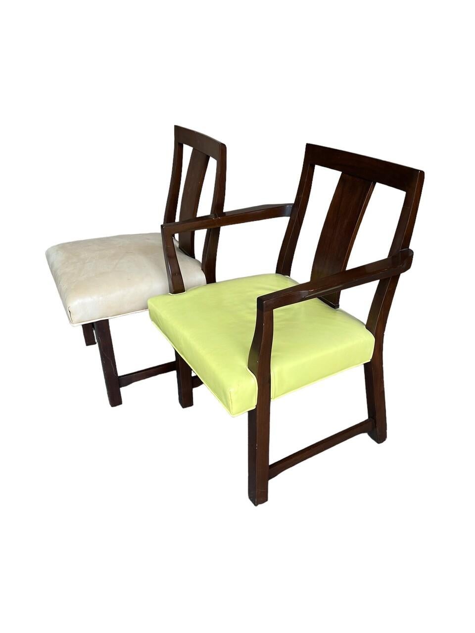 Juego de 6 sillas de comedor Edward Wormley para Dunbar Moderno de mediados de siglo en venta