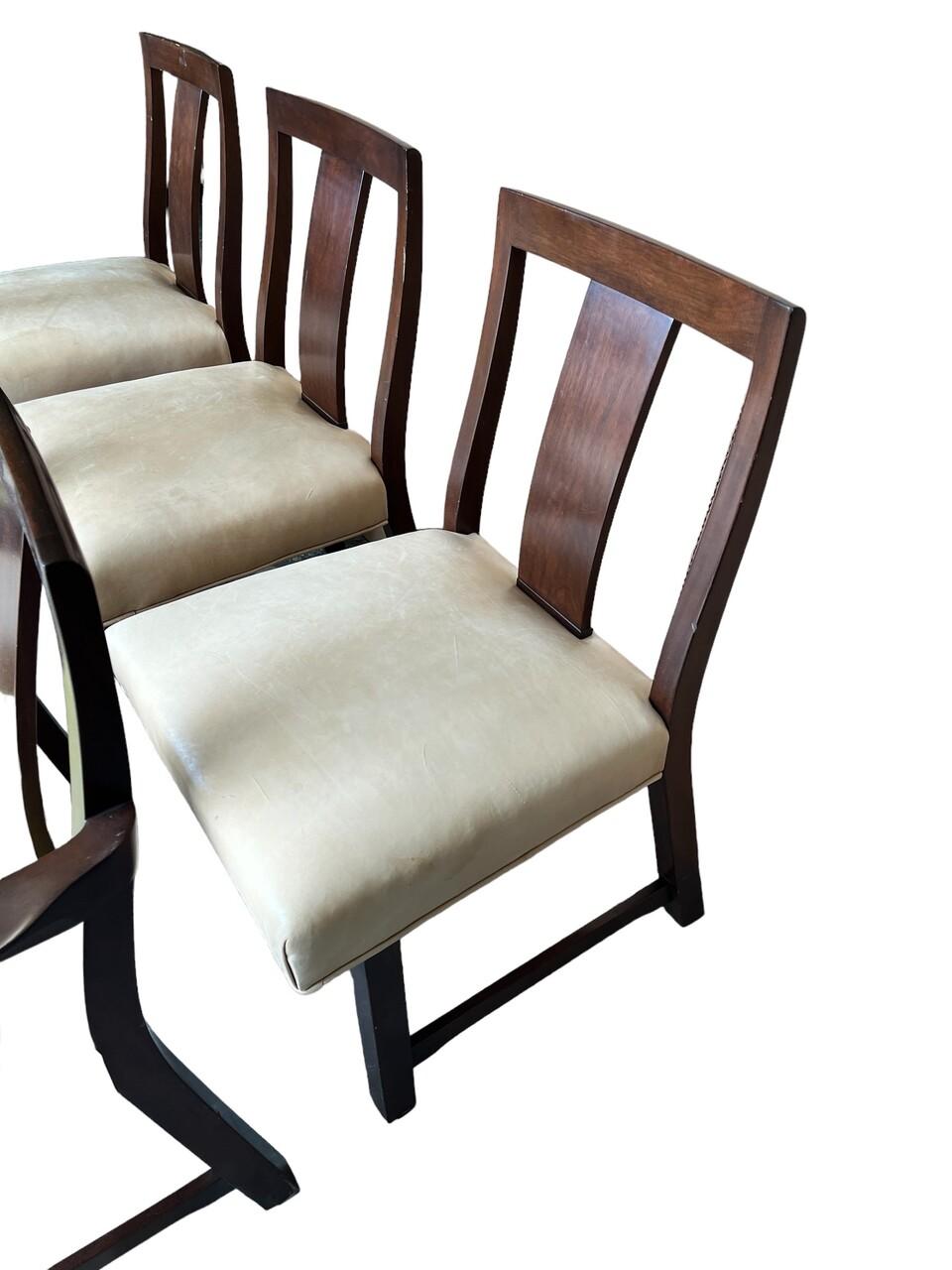 Juego de 6 sillas de comedor Edward Wormley para Dunbar Estadounidense en venta