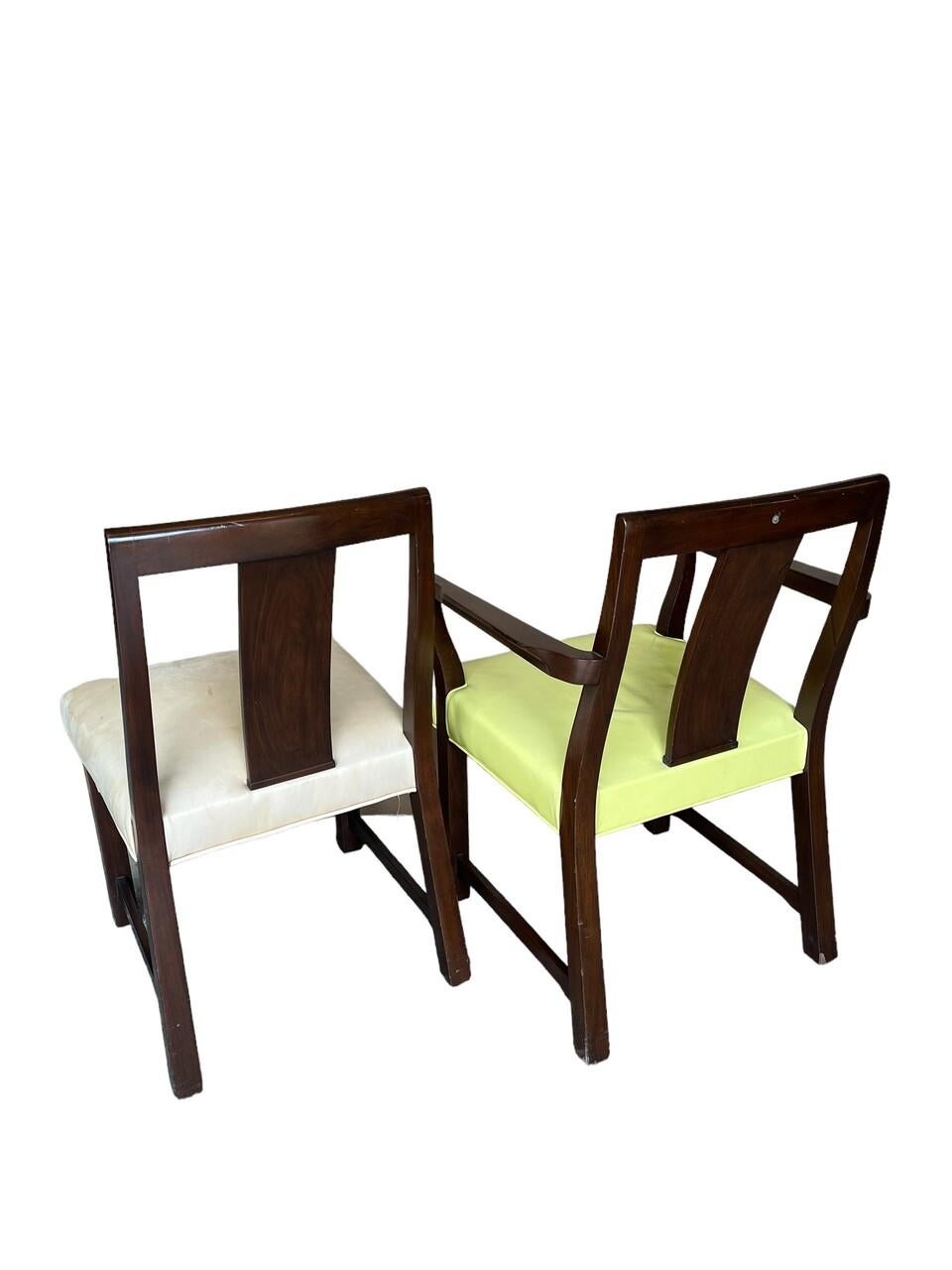 Juego de 6 sillas de comedor Edward Wormley para Dunbar en Bueno estado para la venta en Houston, TX