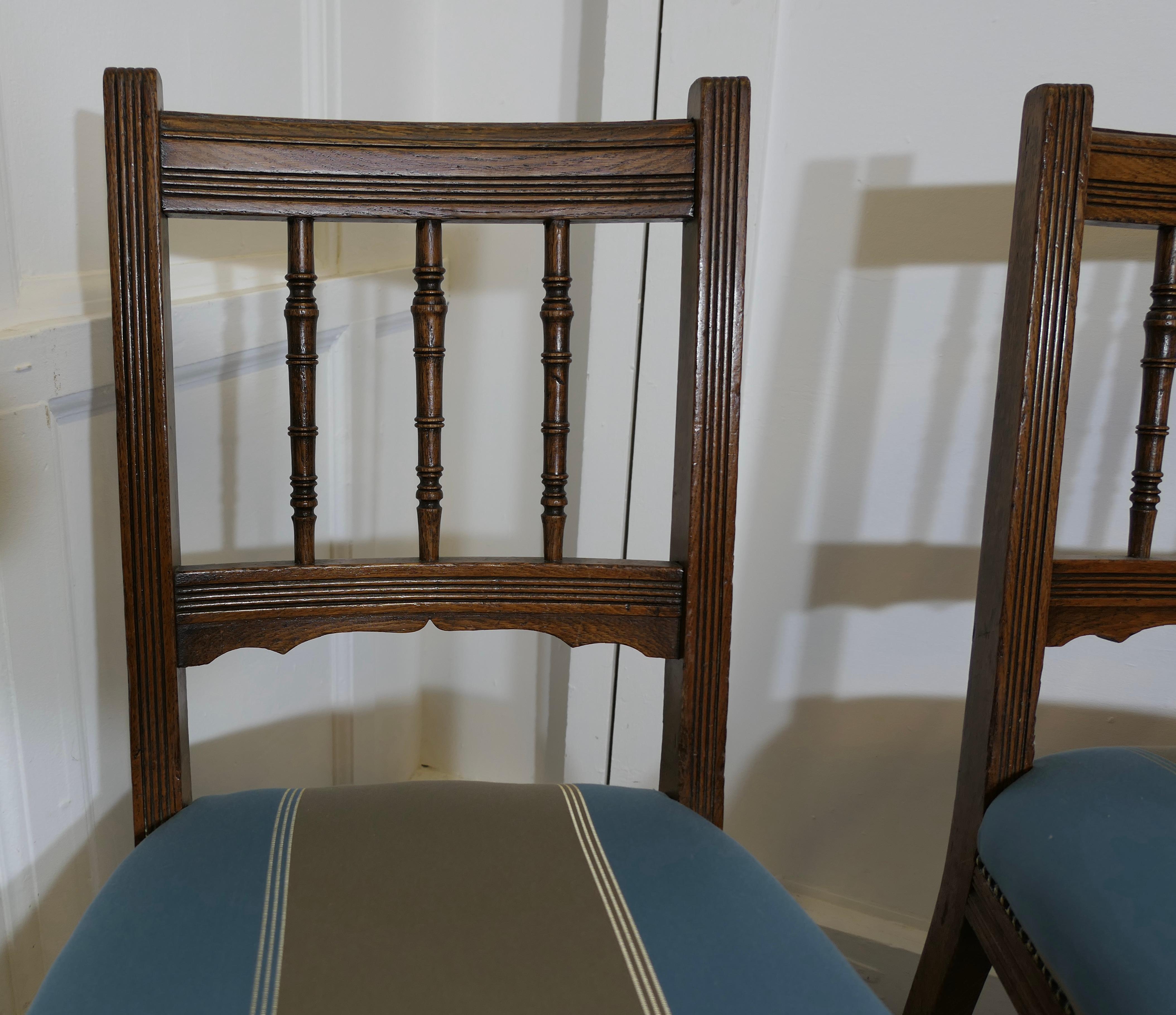 Set di 6 sedie da pranzo Edwardian Oak   Questo è un bellissimo set di sedie Oak. in vendita 1