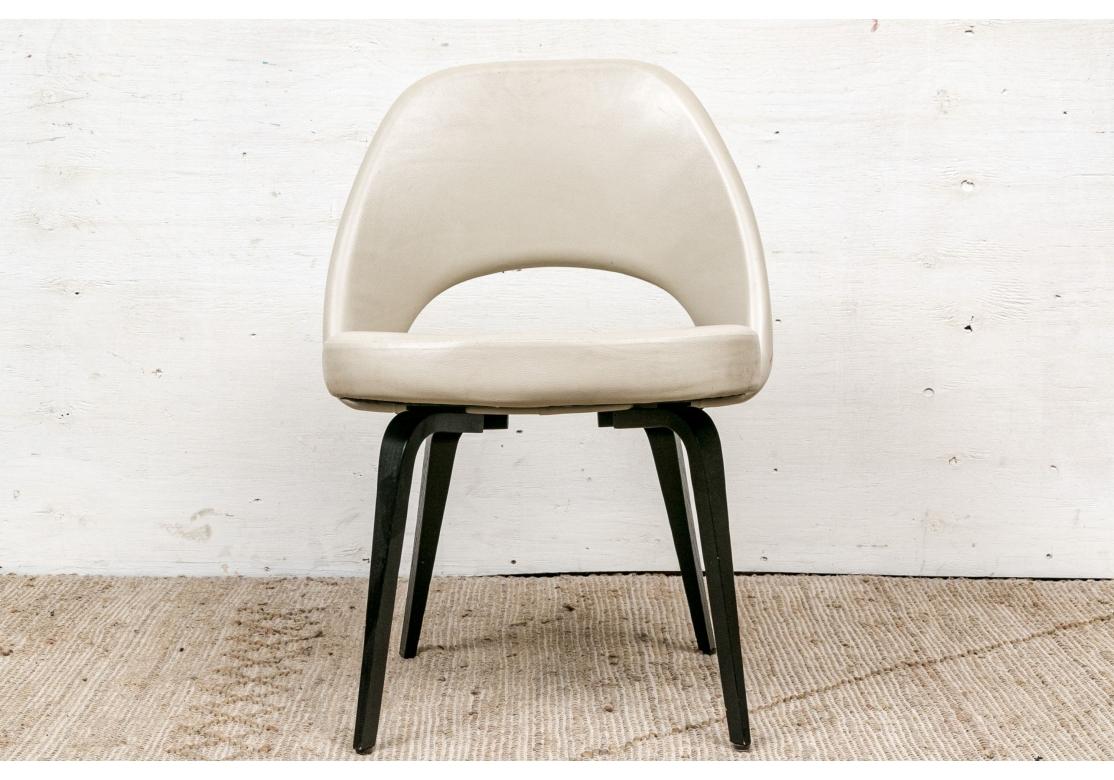 6er-Set Eero Saarinen für Knoll 72CW  Kunstleder Stühle im Angebot 2