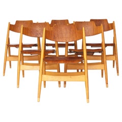 6er-Set Egon Eiermann SE18 Klappstühle - Wilde + Spieth, 1950er Jahre, Teak & Buche 6er-Set Egon Eiermann SE18 Klappstühle - Wilde + Spieth, 1950er Jahre, Teak & Buche