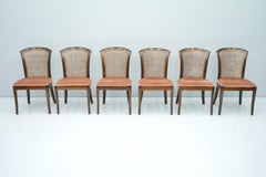 Set of 6 Elegant Chairs in Mahogany and Cane WK, Germany, 1970s