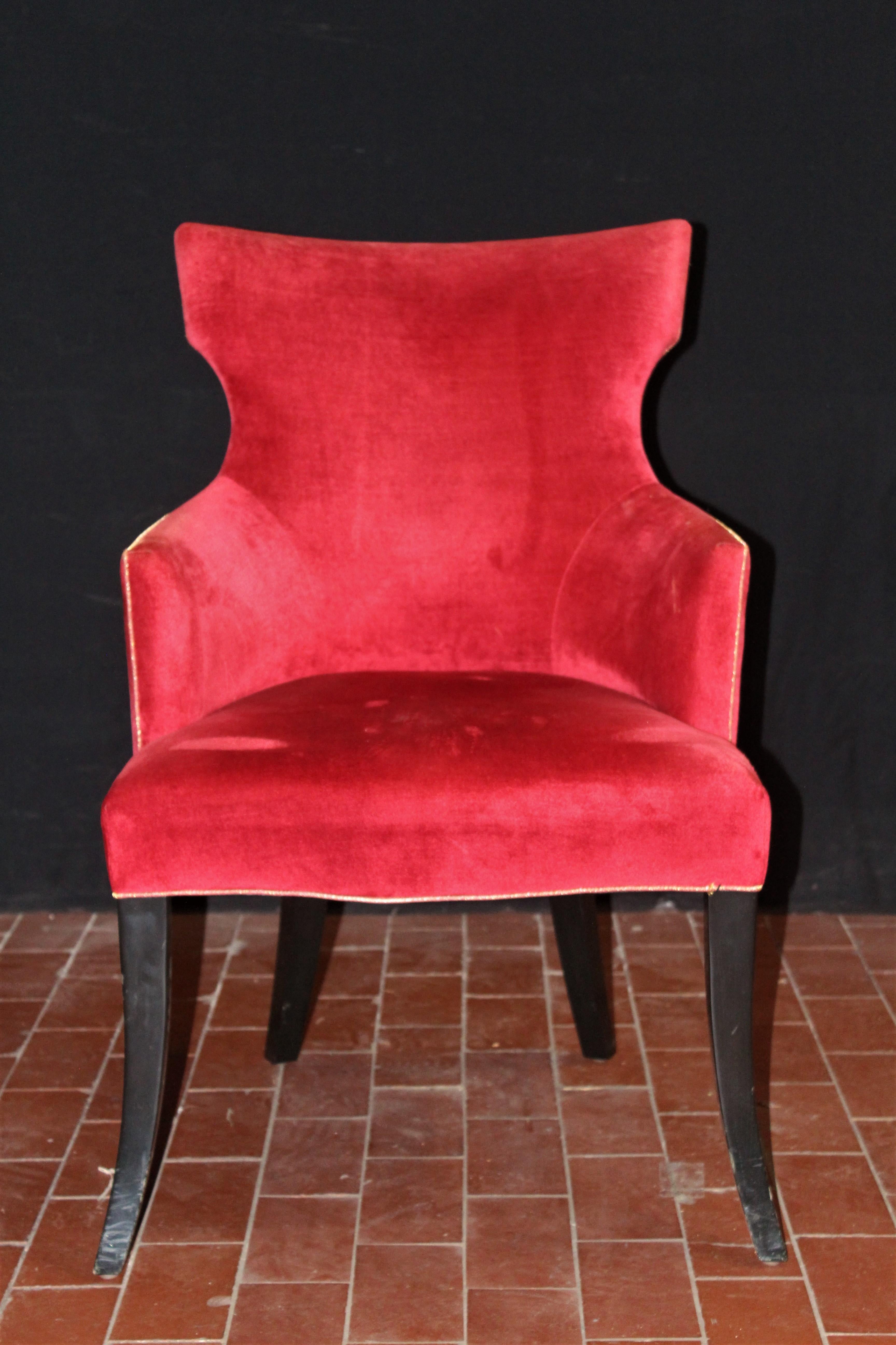 red dining chairs set of 6