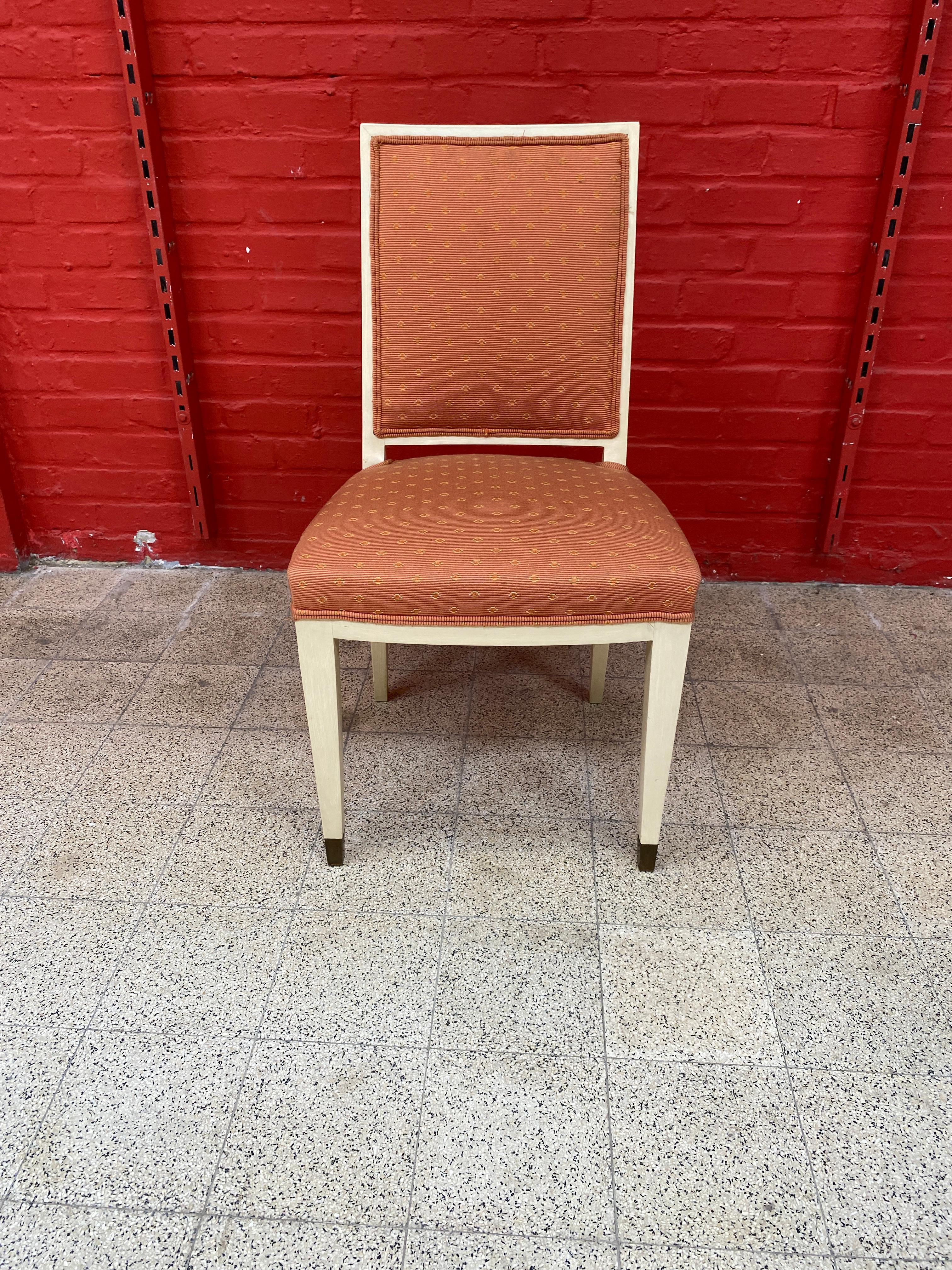 Set di 6 sedie eleganti in stile Art Déco francese in vendita 3