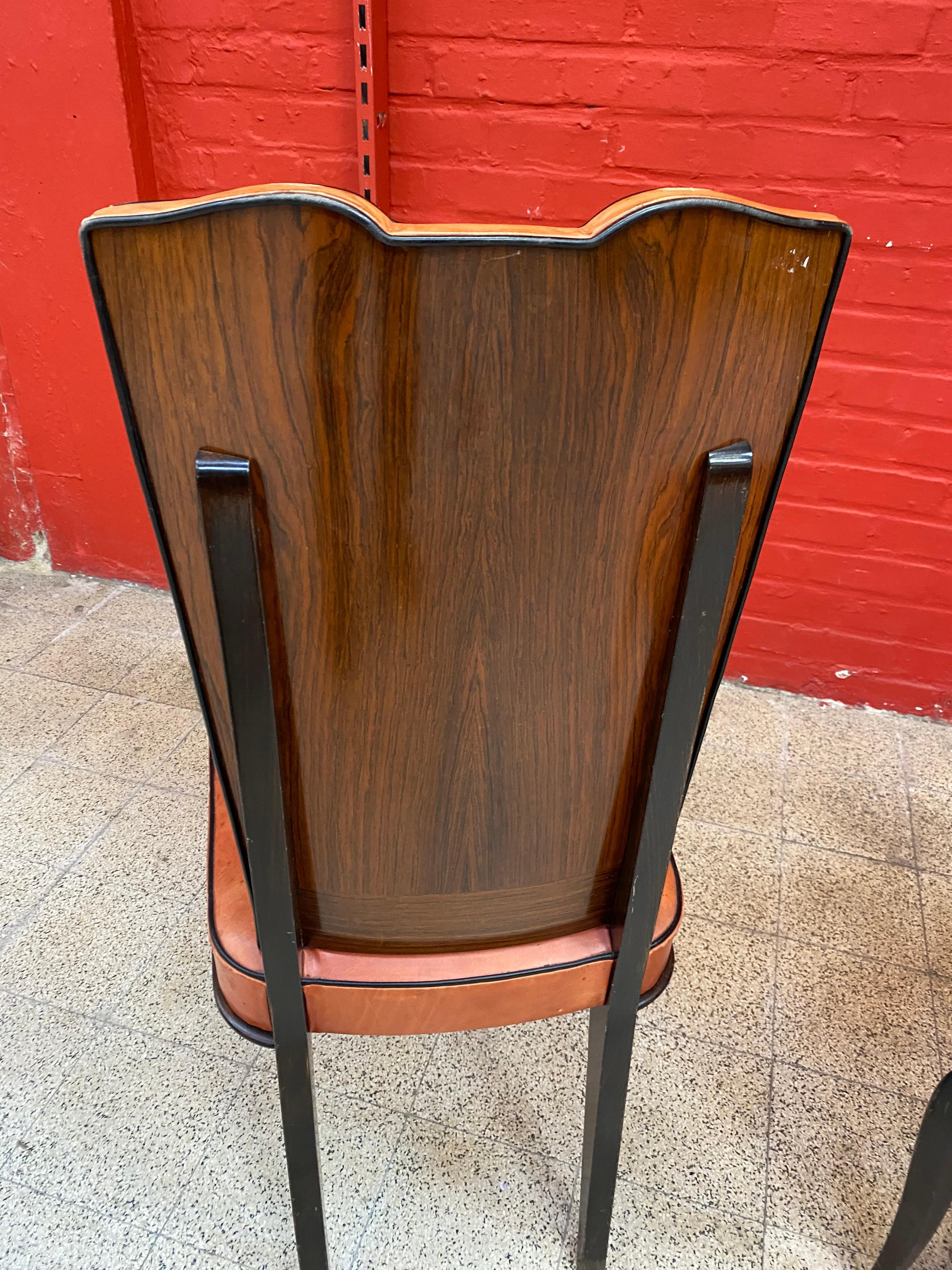6er Set Elegance französische Art Deco Stühle im Angebot 5