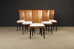Set of 6 Eliel Saarinen 'Cranbrook' Dining Chairs, Refinished and Reupholstered