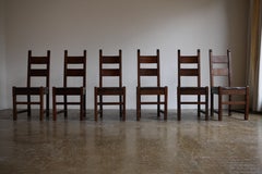 Set of 6 Elm Arts and Crafts Dining Chairs