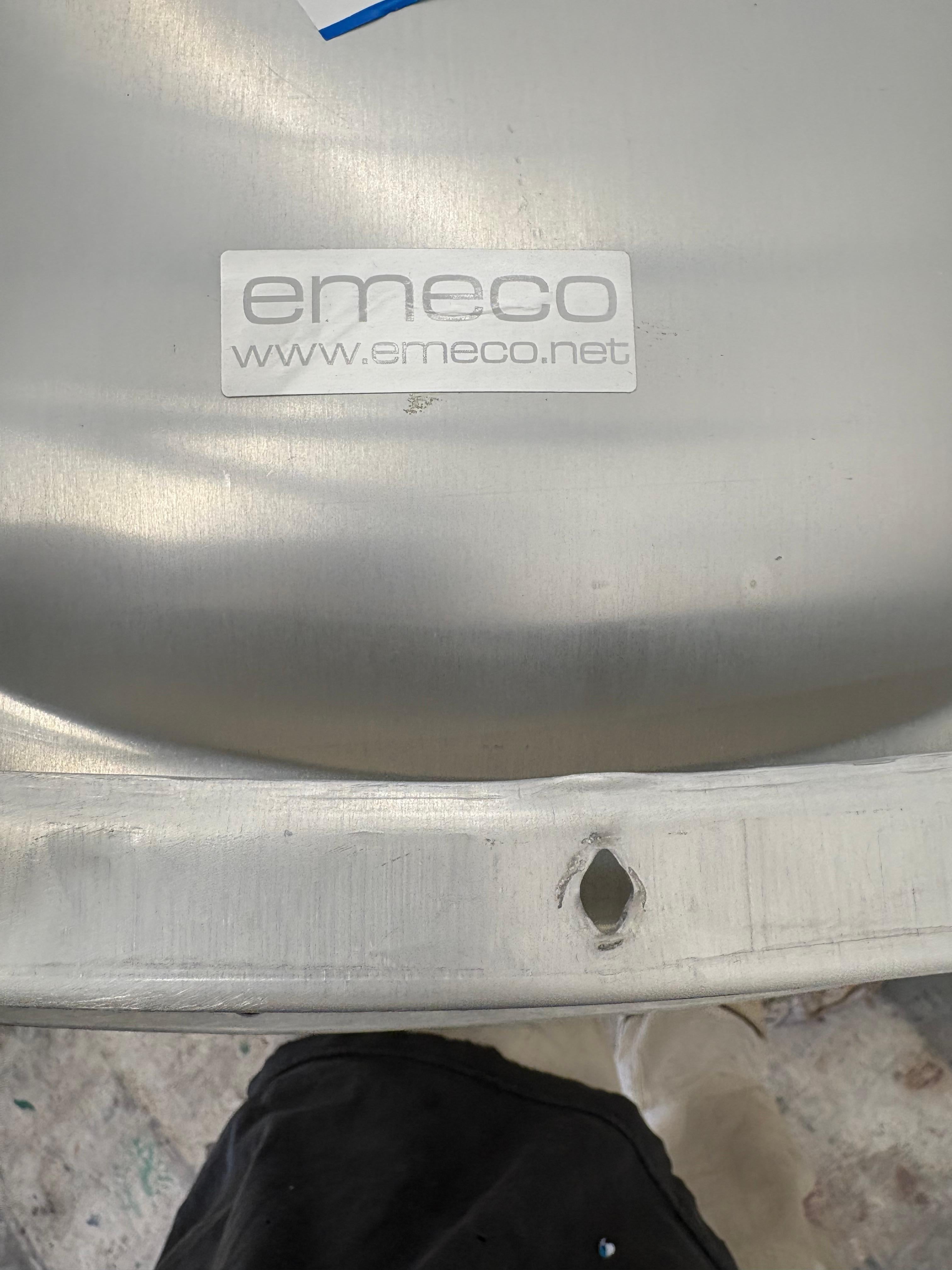 XXI secolo e contemporaneo Set di 6 sedie Emeco 1006 Navy - Finitura alluminio spazzolato in vendita