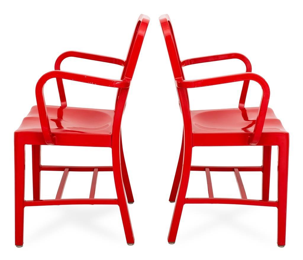 American Set of 6 Emeco Aluminum Navy Chairs For Sale