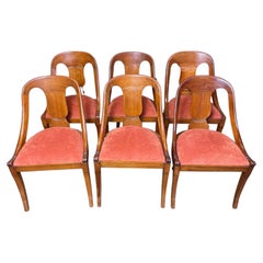 Set of 6 Empire style gondola chairs