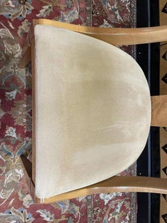 Lot de 6 fauteuils « gondole » de style Empire en bois de citronnier