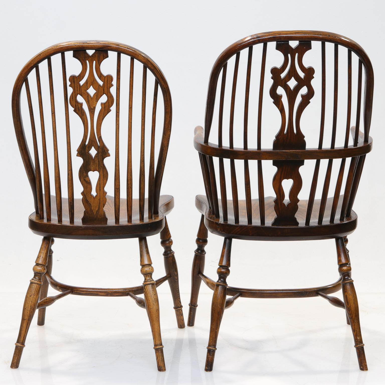 Other Set of 6 English Windsor Dining Chairs
