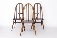 Ensemble de 6 chaises de salle à manger Ercol Quaker Windsor  1960s Modern British Mid-Century Modern