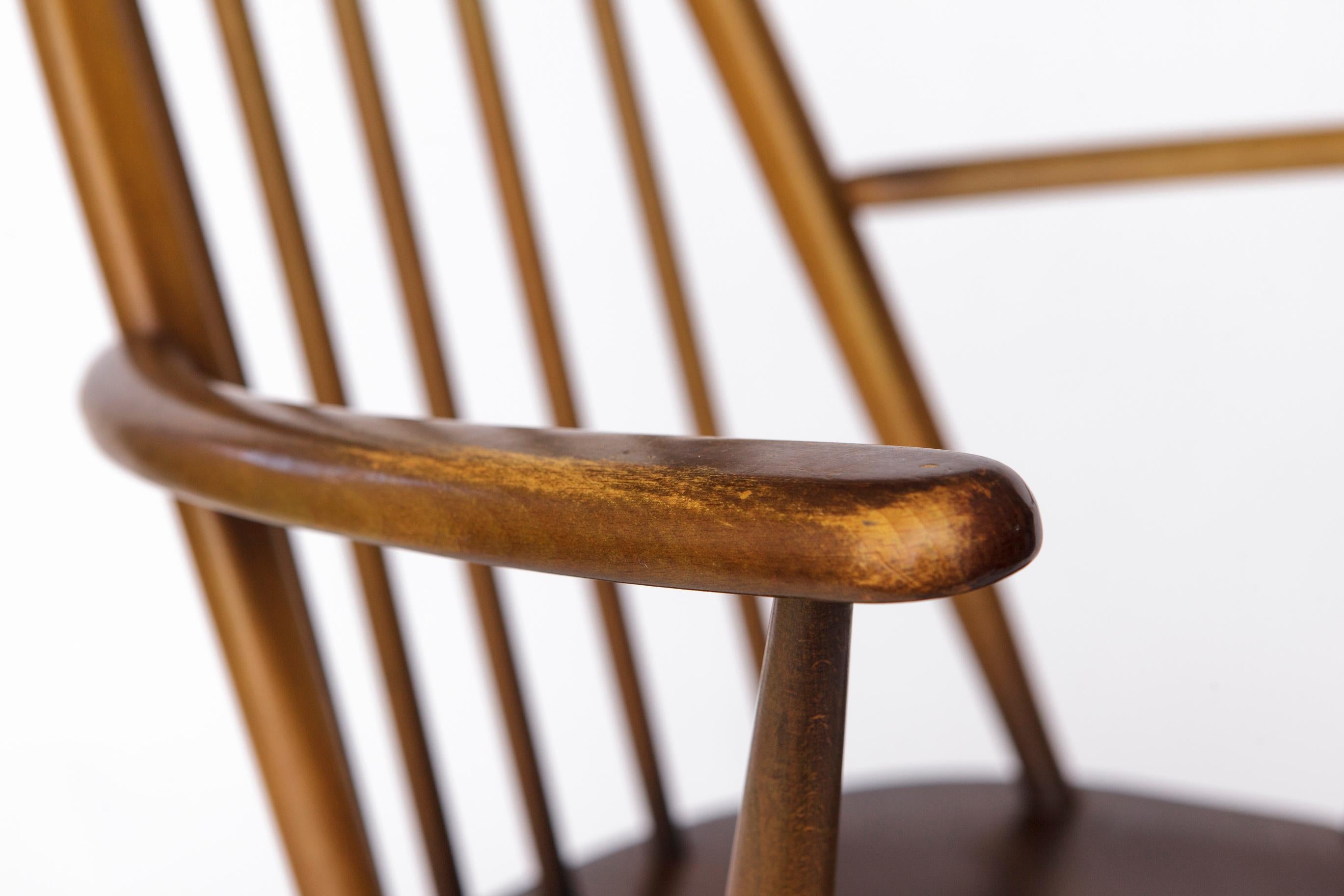 Set of 6 Ercol Quaker Windsor Dining Chairs  1960s British Mid-Century Modern For Sale 1