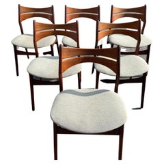 Set of 6 Erik Buch Teak Chairs, 1960´S
