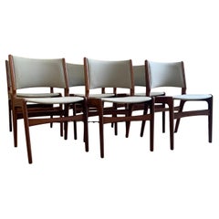 Set of 6 Erik Buch Teak Dining Chairs for Povl Dinesen