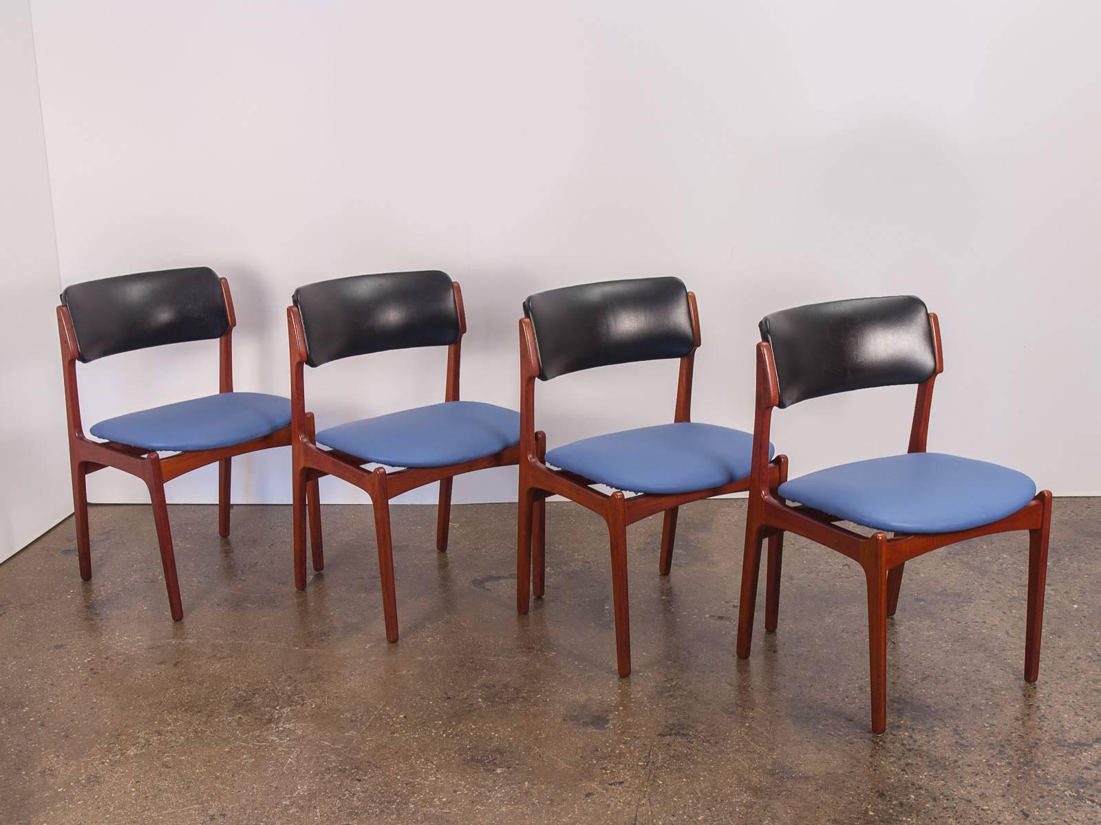 Set of Six Erik Buck Style Dining Chairs In Excellent Condition In Brooklyn, NY
