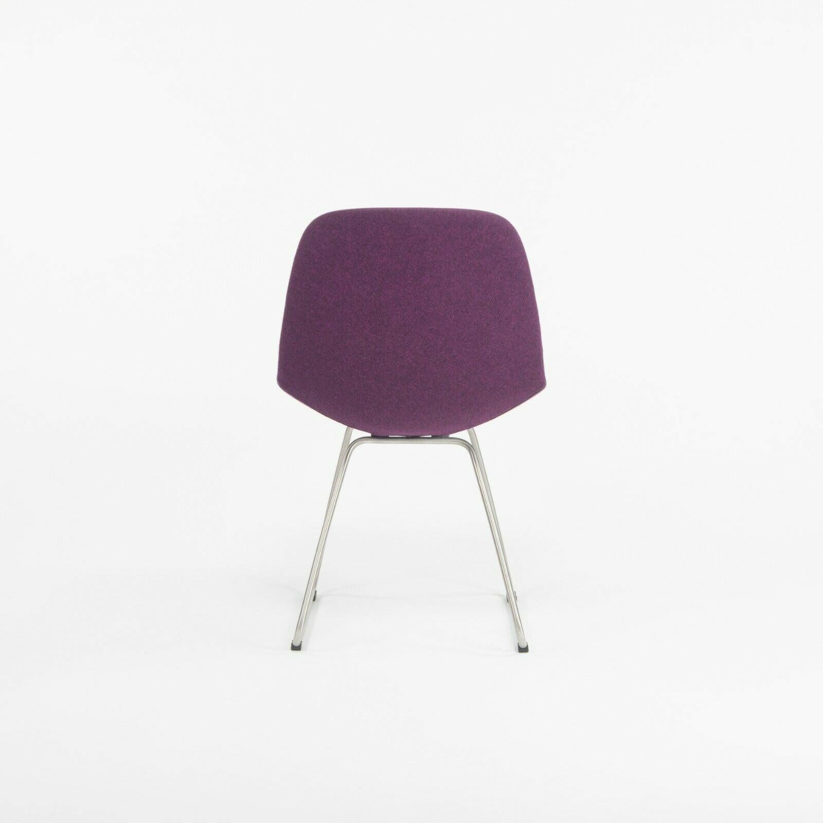 Contemporary Set of 6 Erik Jorgensen EJ 2 Eyes Chair by Foersom + Hiort-Lorenzen in Purple For Sale