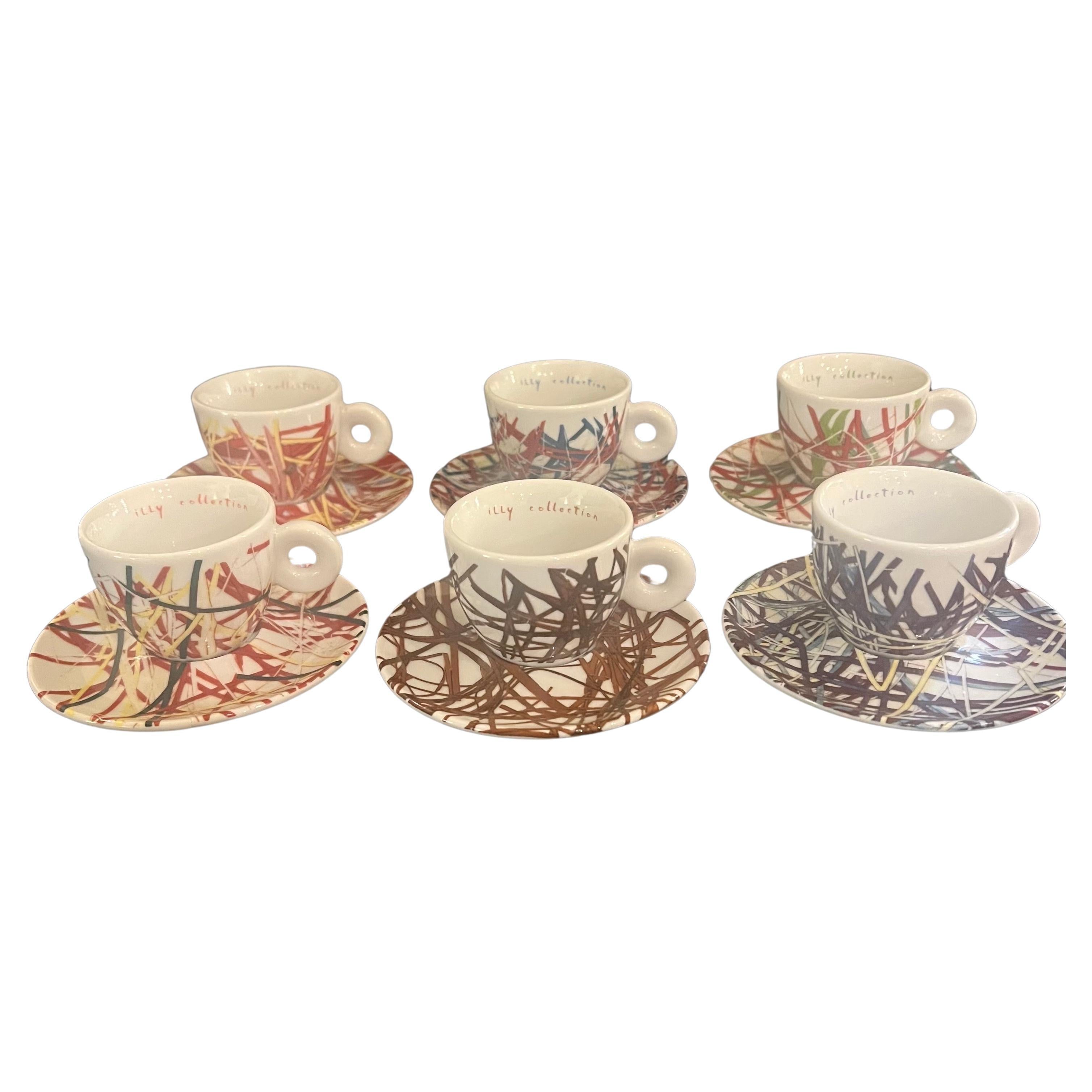 Set of 6 Espresso Cups & Saucers Special Edition Numbered & Dated by Mitterteich